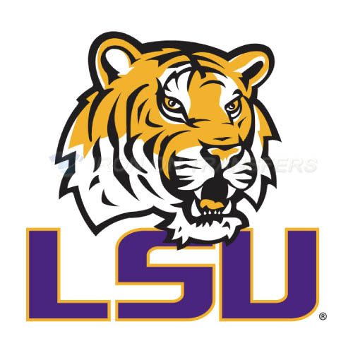 LSU Tigers Logo T-shirts Iron On Transfers N4908 - Click Image to Close